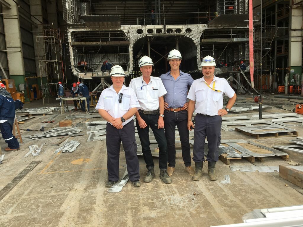 V.l.n.r. Willem Gerrits, Ingmar Holterman, Paul Melles en Matthieu Kuiper
