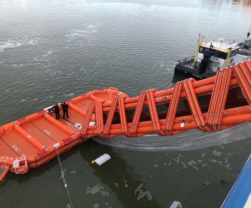 Testen Marine Evacuation System Willem de Vlamingh